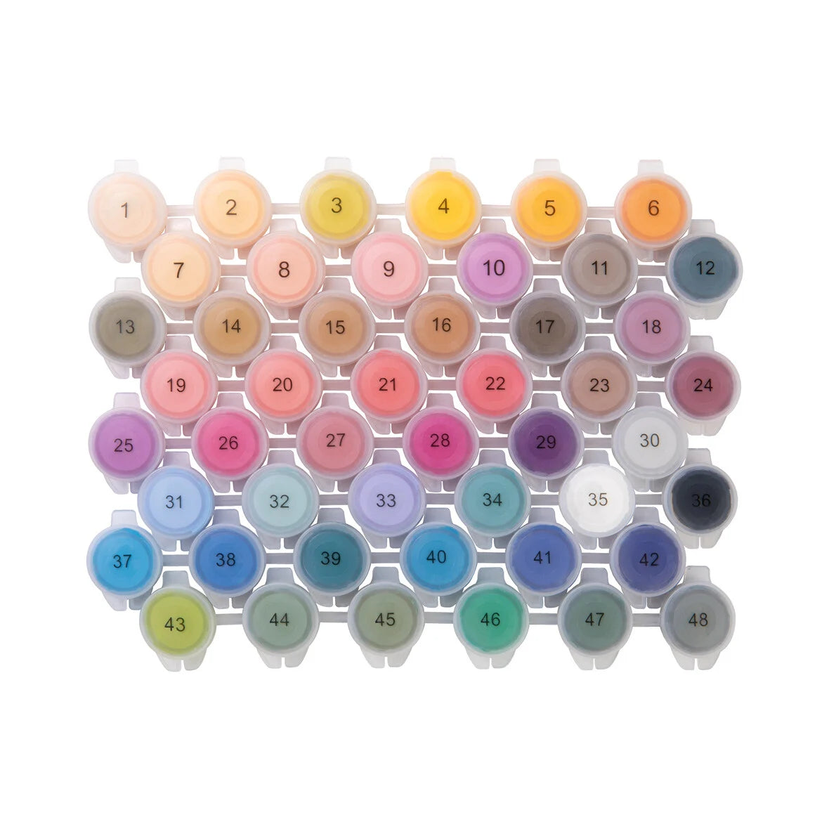 LOKLiK Kit Peinture Acrylique 48 Couleurs