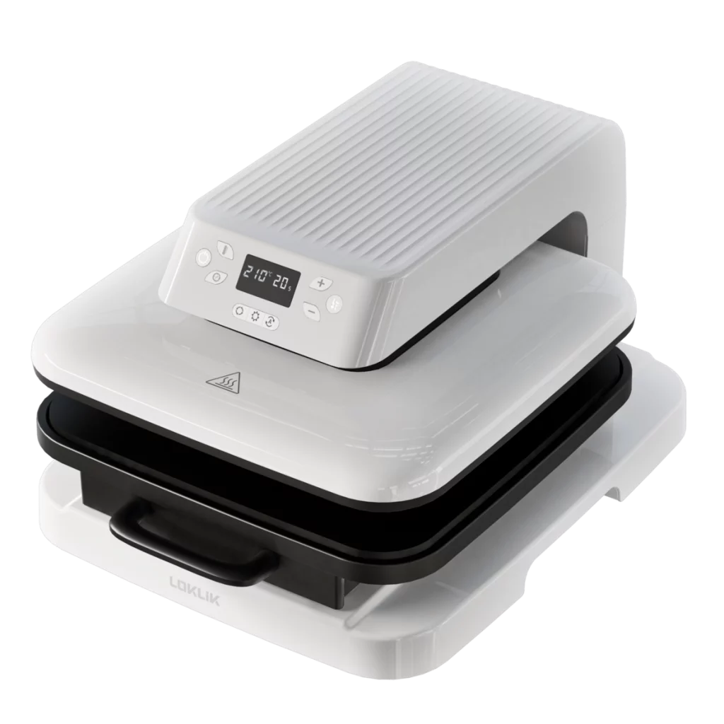 LOKLiK Auto Heat Press White - détail plateau