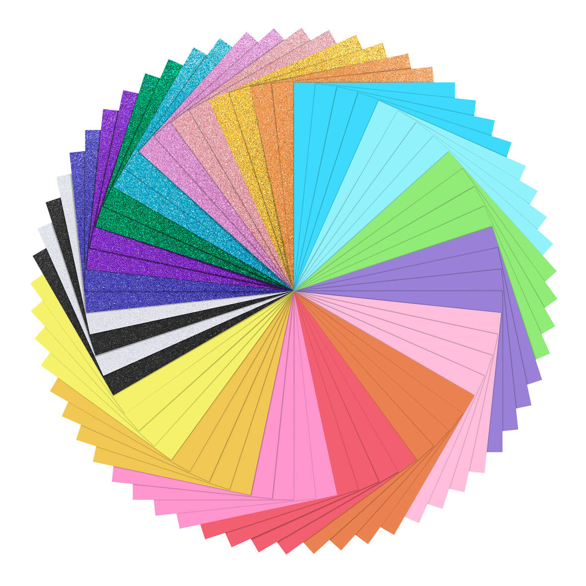 LOKLiK Pack papier cartonné 20 couleurs 60 feuilles vue ensemble