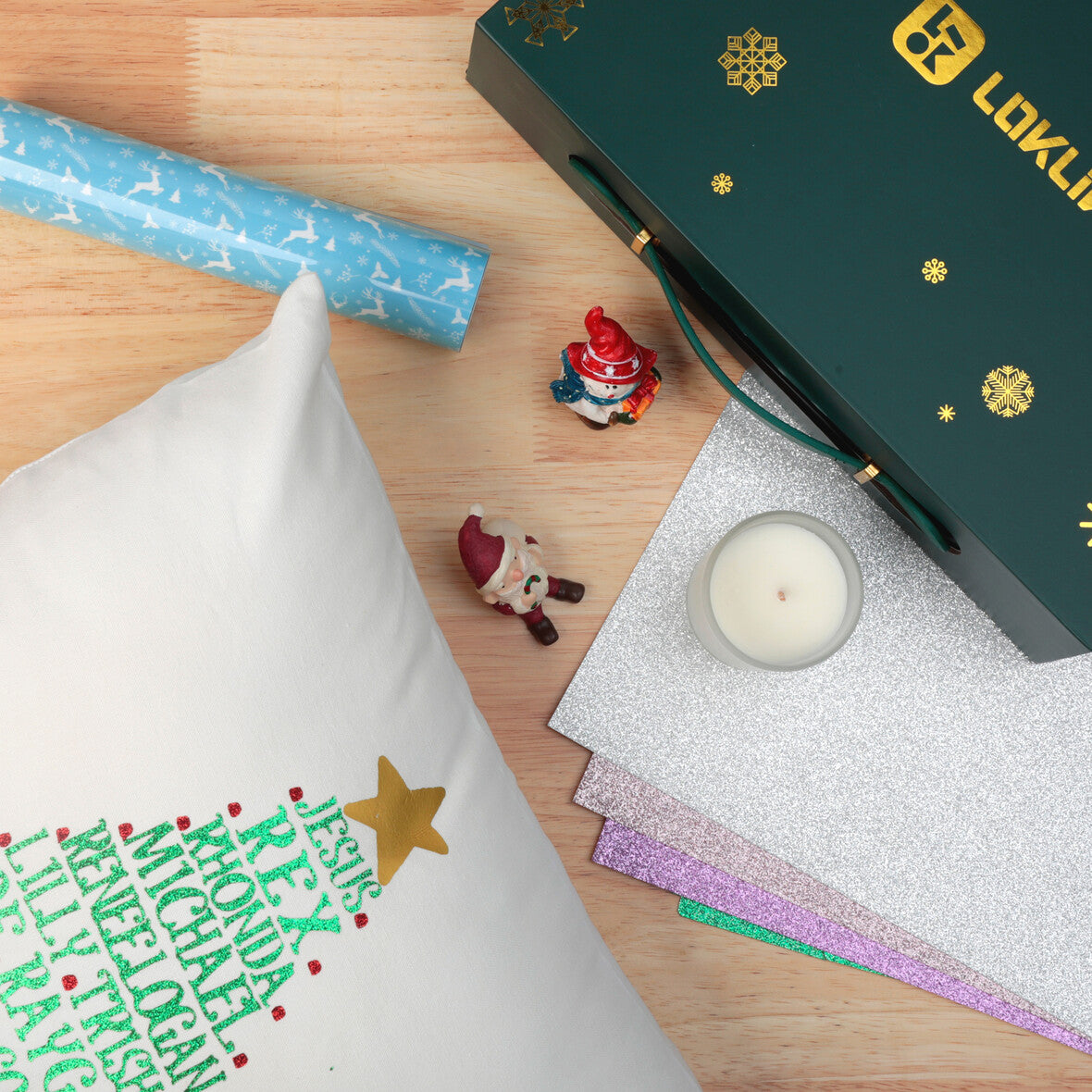 LOKLiK Christmas Box exemple créations coussin décorations Noël