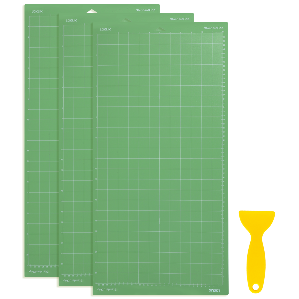 LOKLiK Tapis de Coupe Vert Standard Grip 30,5×61 cm — lot de 3 — vue principale