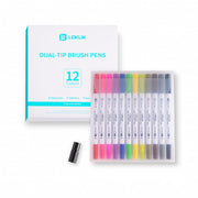 LOKLiK Dual Tip Brush Pen — 12 Couleurs