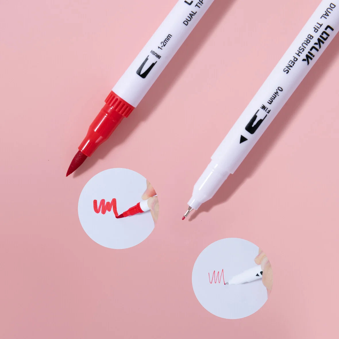 LOKLiK Feutres Double Pointe 12 Couleurs pour Plotter