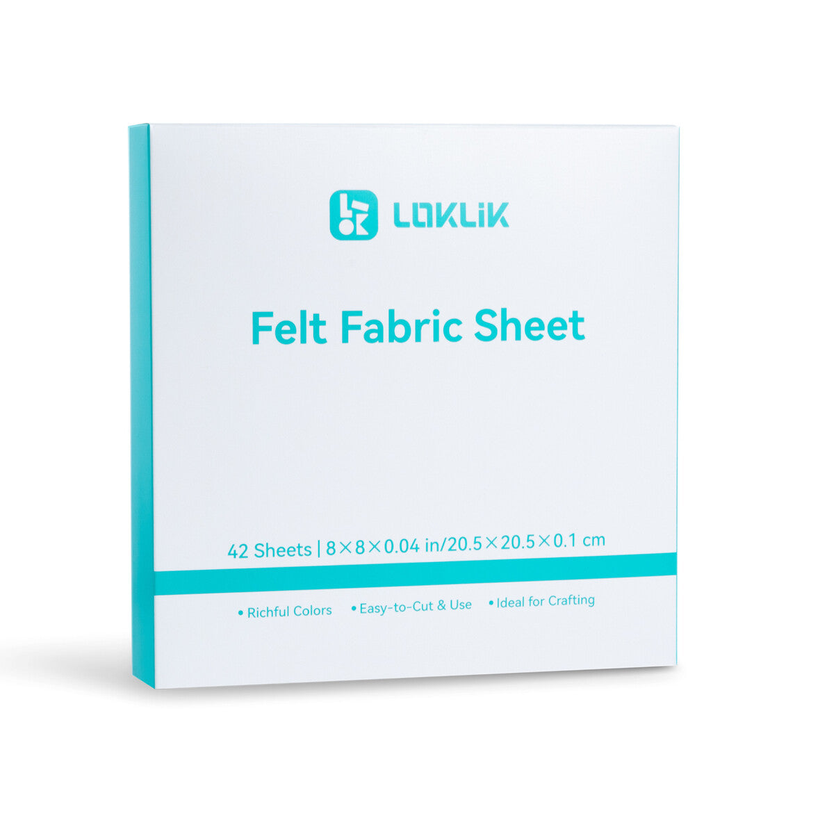 LOKLiK Pack feutre 42 feuilles 1mm couture collage façonnage tous âges