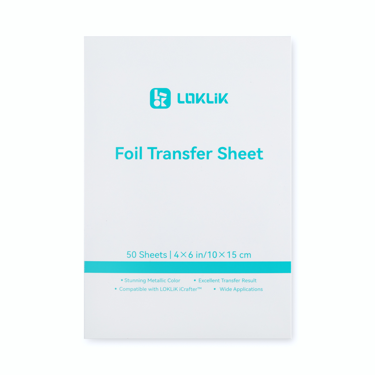LOKLiK Feuilles de Transfert Foil Or — lot de 50 — vue 2