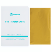 LOKLiK Feuilles de Transfert Foil Or — lot de 50 — vue principale