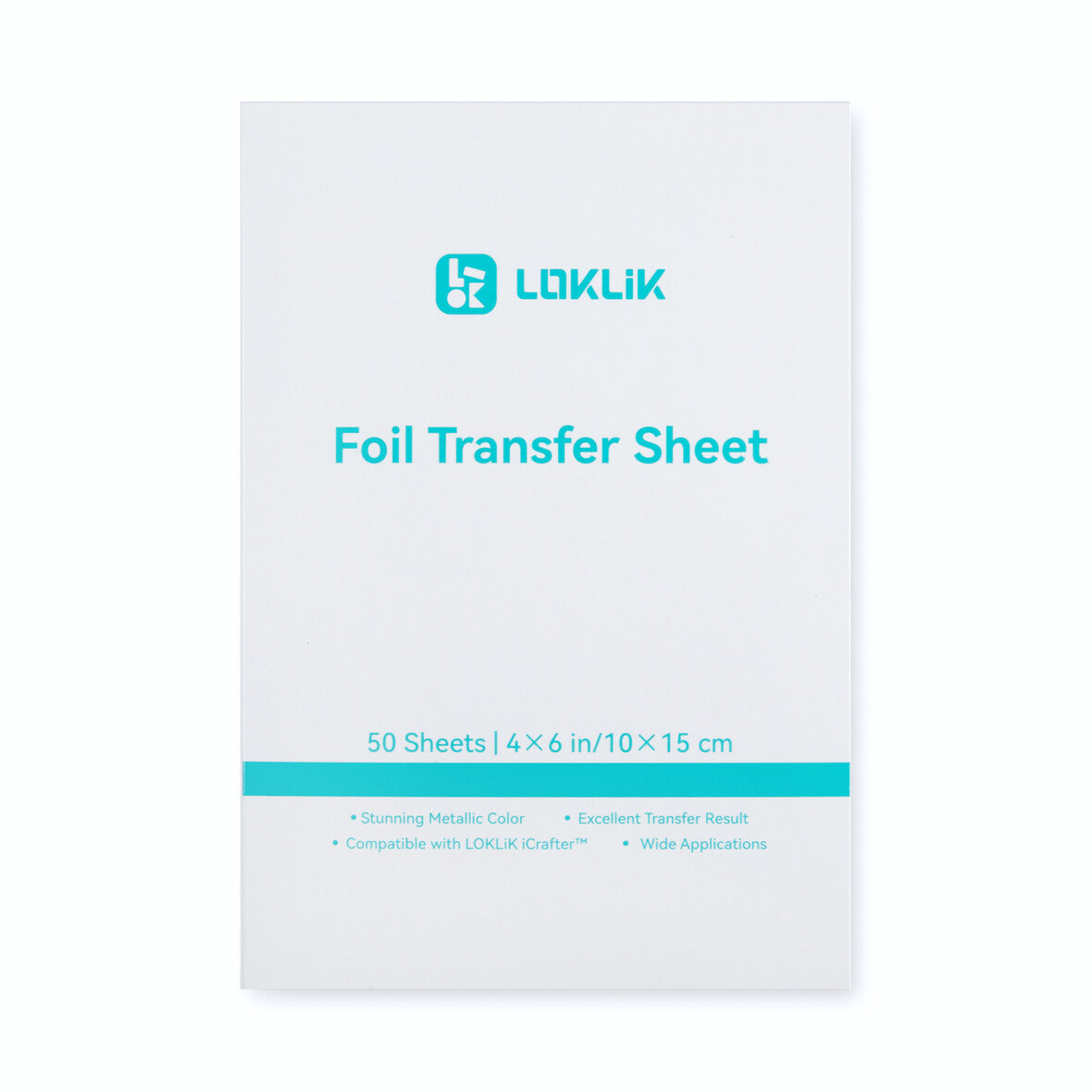 LOKLiK Feuilles de Transfert Argent — lot de 50 — vue 8