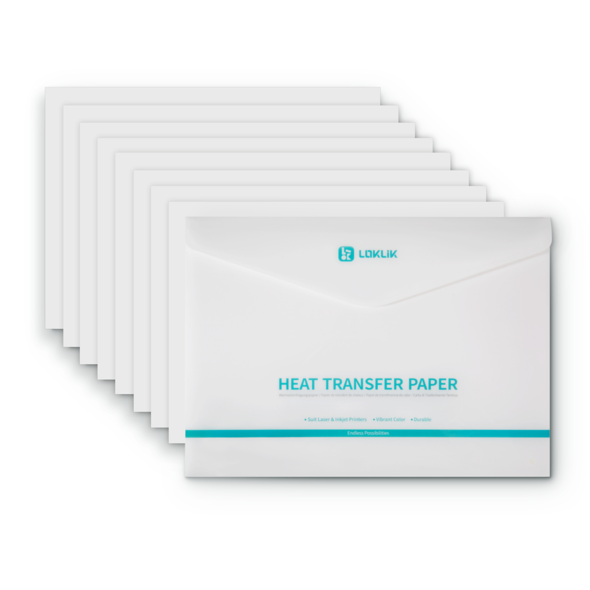 LOKLiK Papier Transfert Thermique Foncé — 8 feuilles — vue 3