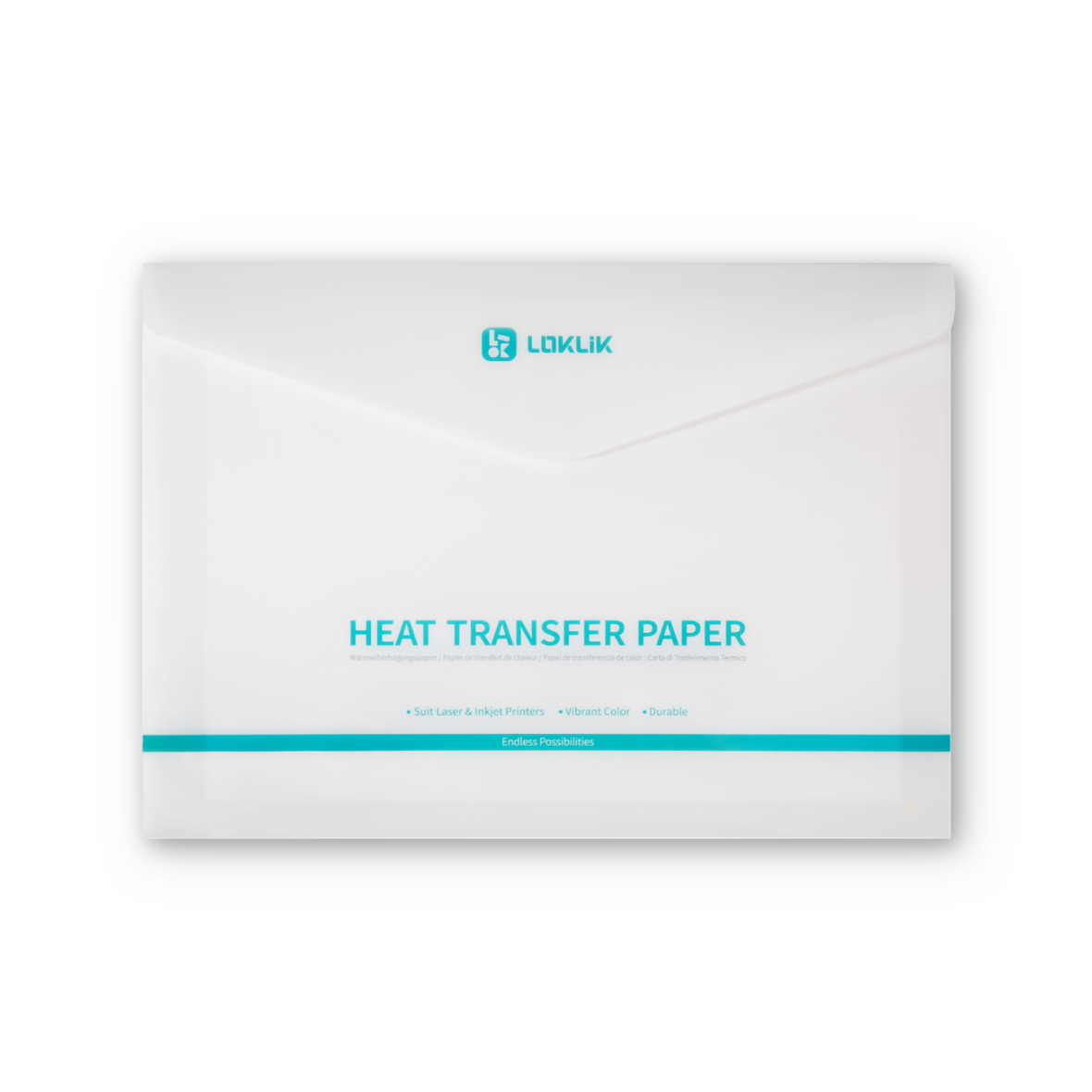 LOKLiK Papier Transfert Thermique Clair — 8 feuilles — vue 3