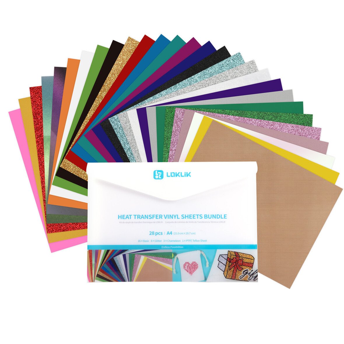 LOKLiK Flex thermocollant basic 16 couleurs or rose rouge orange jaune vert bleu