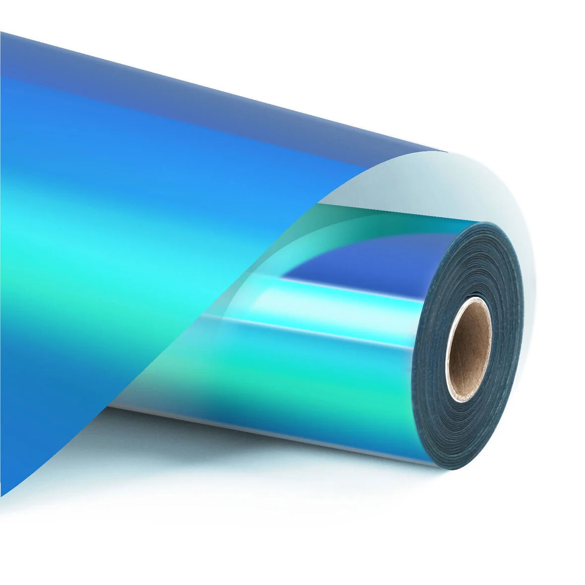 LOKLiK Permanent Adhesive Vinyl Holographic Aqua Blue - 30.5cm x 0.9m vinyle adhesif permanent holographique irise