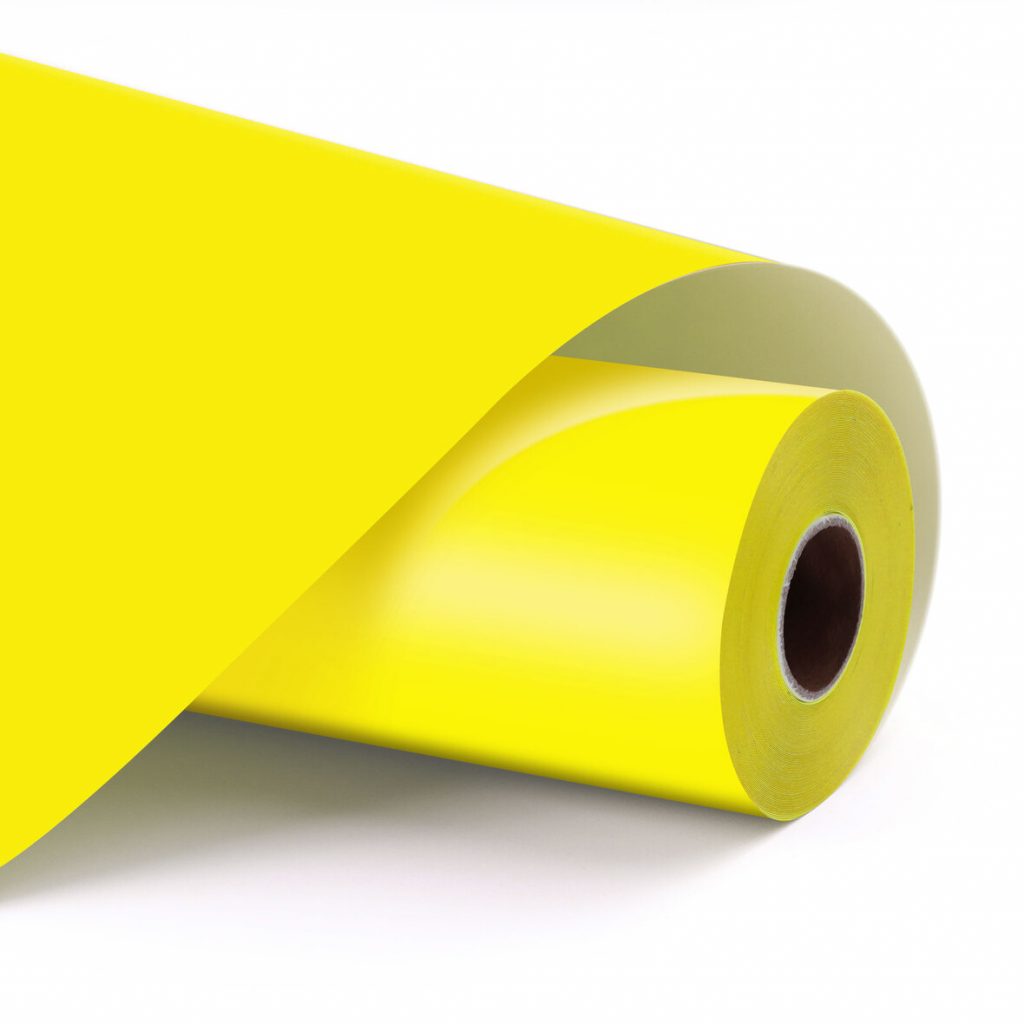 LOKLiK Permanent Adhesive Vinyl Matte Lemon Yellow - 30,5 cm × 1,80 m