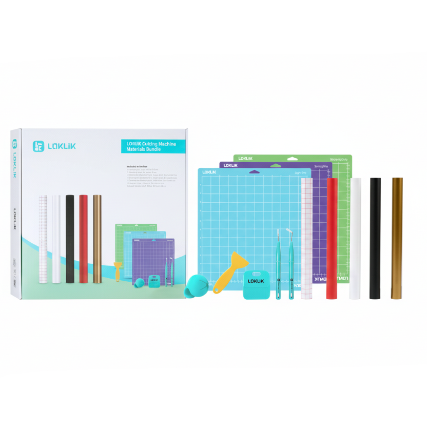 LOKLiK Kit démarrage Crafter iCraft vue ensemble contenu tapis outils vinyle