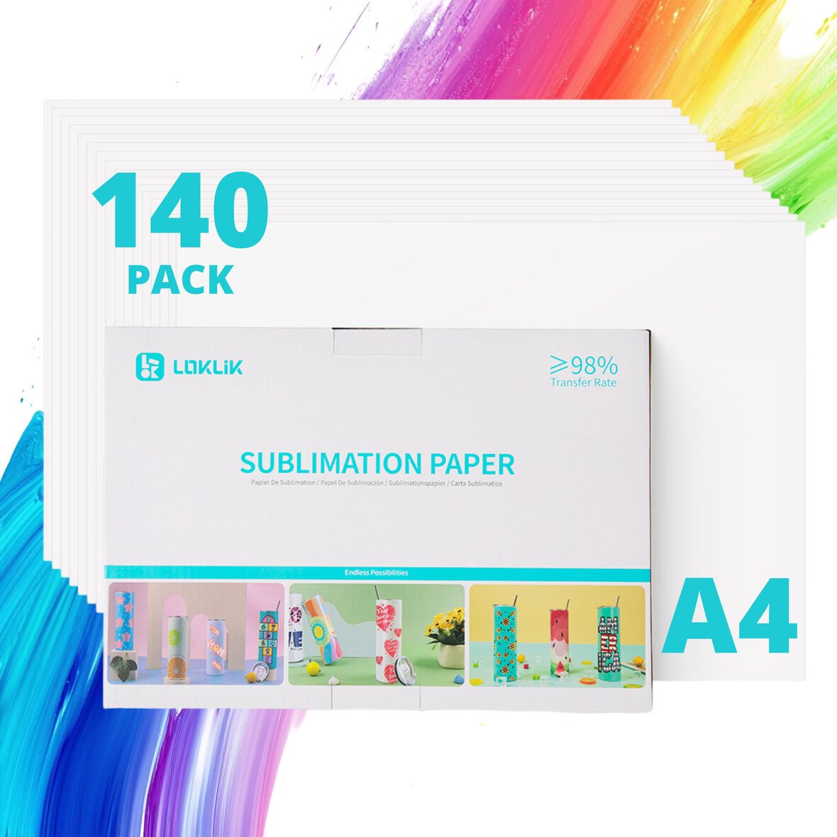 LOKLiK Papier à Sublimation A4 140 feuilles — vue 10