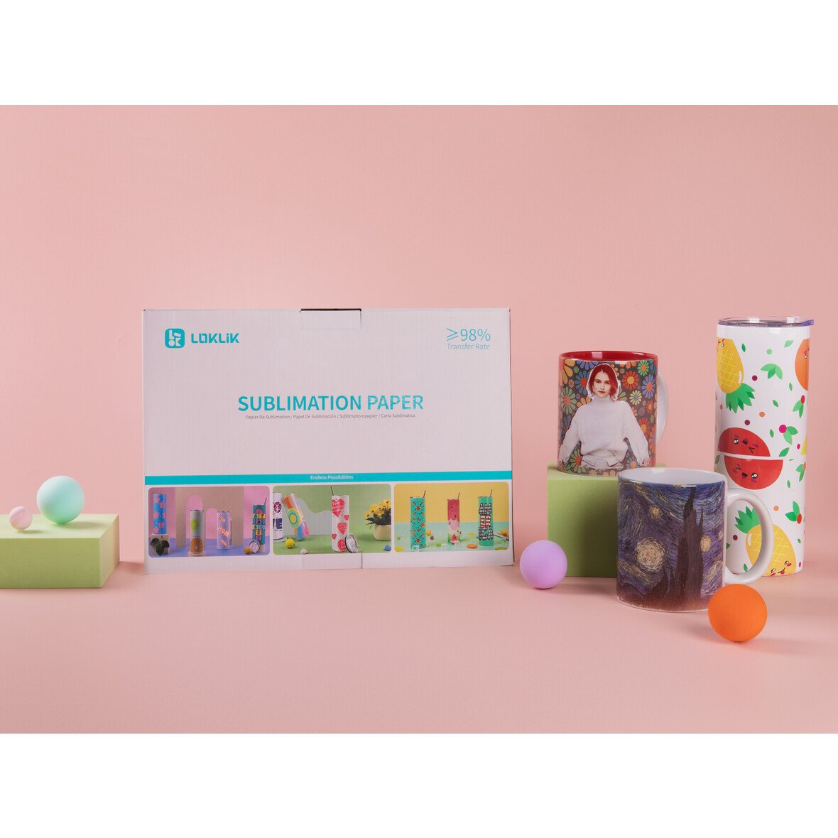 LOKLiK Papier à Sublimation A4 140 feuilles — vue 5