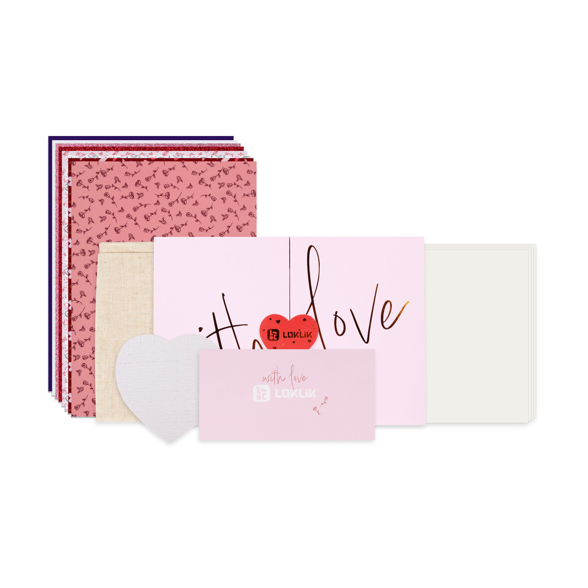 LOKLiK Boîte Saint-Valentin édition limitée vue ensemble contenu romantique