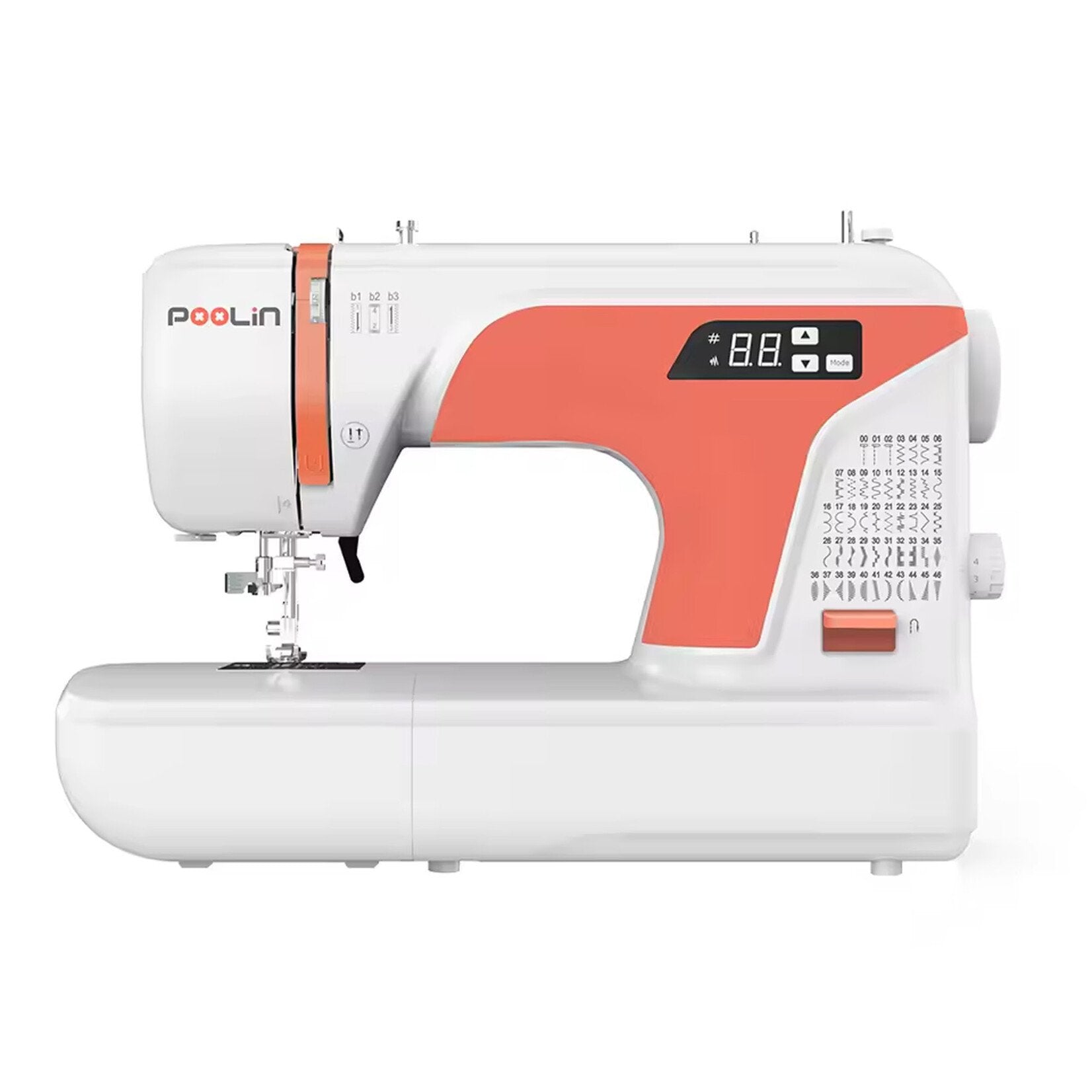 PooLin EOC01 machine a coudre mecanique vue principale blanche