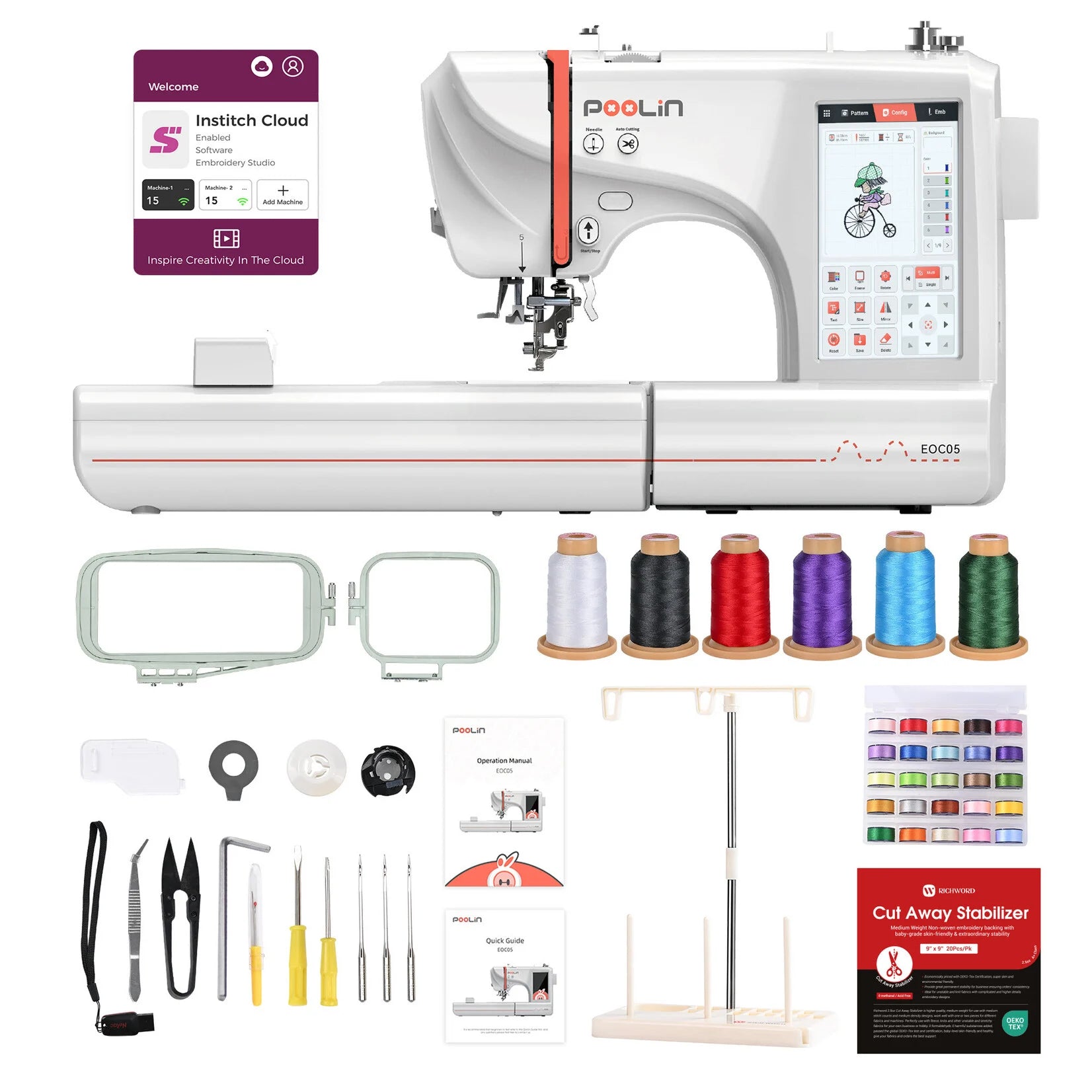 poolin-eoc05-embroidery-machine-Contenu — Smooth Color
