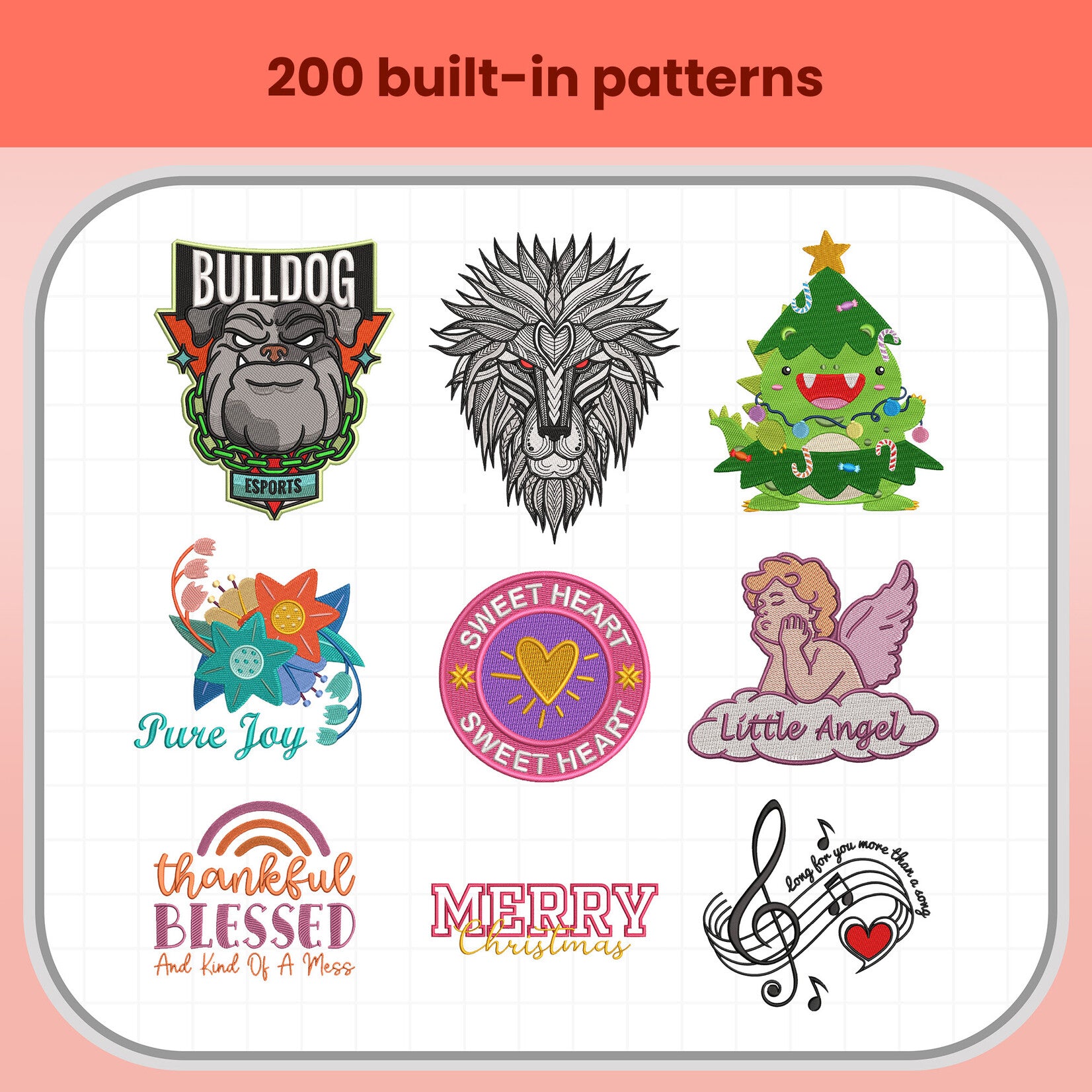 PooLin EOC06 machine a broder - les 4 tambours inclus 14x14 20x20 20x28cm