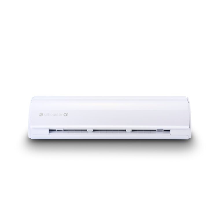 Silhouette Cameo 5 Alpha blanc — vue de face fermée plotter de découpe 30,5cm