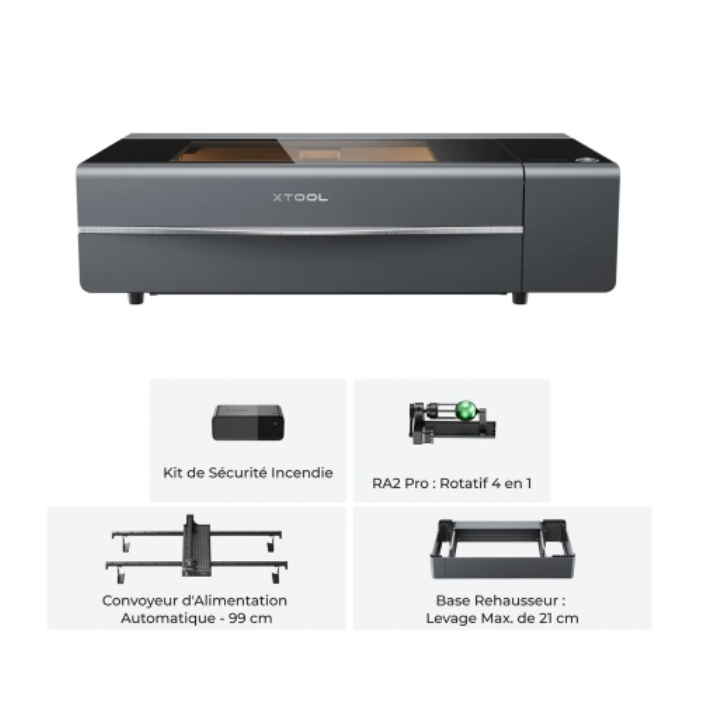 xTool P2S 55W — Kit Polyvalent