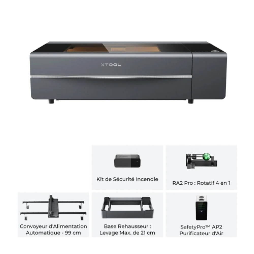 xTool P2S 55W — Kit de Luxe