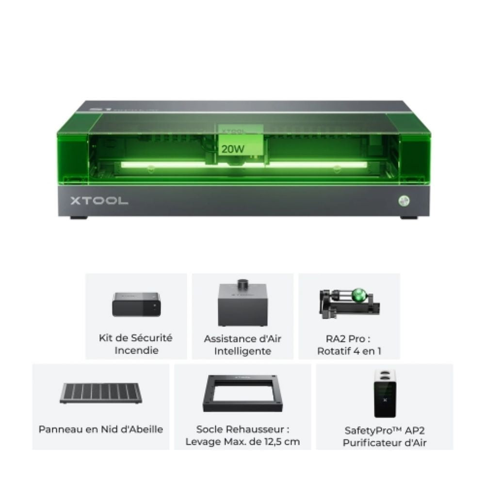 xTool S1 20W — Kit Complet