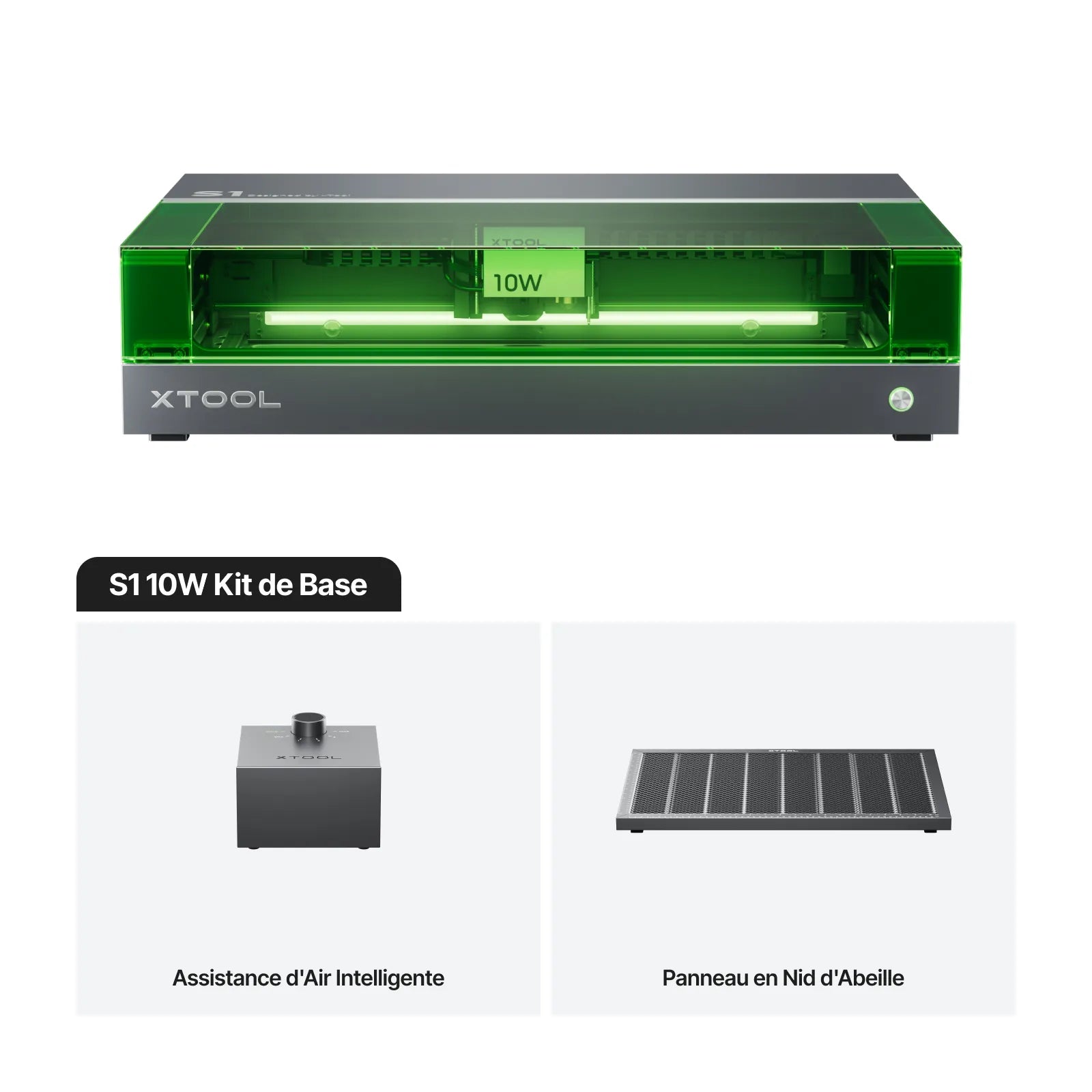 xTool S1  — Graveur Découpeur Laser Fermé Double Laser Diode + IR